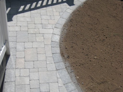 Grey Paver Stone Walkway